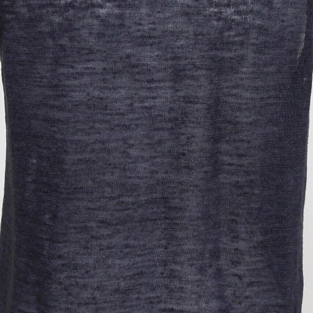 CHLOE Sleeveless Top Shirt Sleeveless Navy Ivory Ruffle Henley XS 2007 - Picture 8 of 9